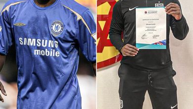 SPORTS: Michael Essien has earned his UEFA license in football management