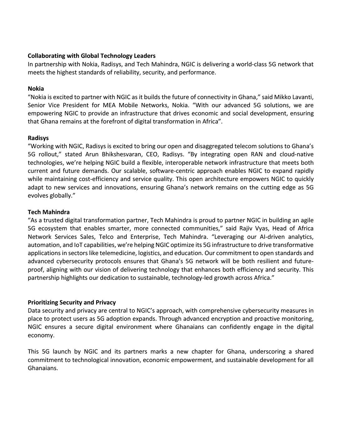 High-Speed 5G internet service officially launched in Ghana High-Speed 5G internet service officially launched in Ghana