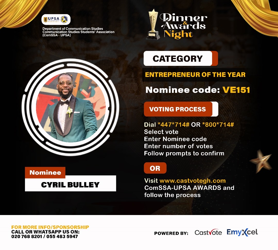 Cyril Bulley, Founder of Okosobi Bespoke Tailoring, Crowned Student Entrepreneur of the Year 2025.